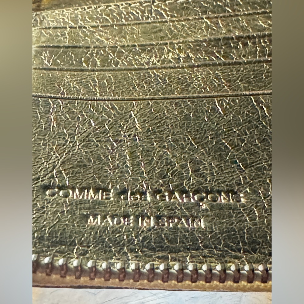 Comme de garçons Metallic Leather Wallet - Picture 7 of 16